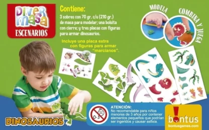 Divermasa Escenarios Dinosaurios "Bontus" "La Rana" - Imagen 2