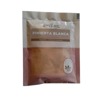 Pimienta blanca molida "Sabor Ancestral" x 50gr