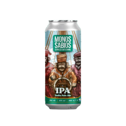 Cerveza artesanal IPA India Pale Ale "Monos Sabios" x 473cc