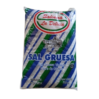 Sal gruesa "La delicia" x 500 gr