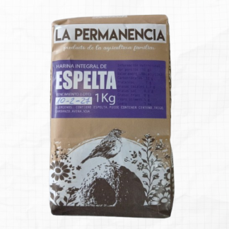 Harina integral de Espelta agroecológica "La Permanencia" x 1kg.