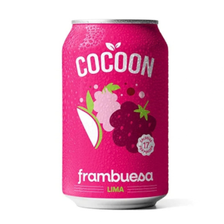 Gaseosa Prebiotica Cocoon de Frambuesa y Lima de x 354 ml