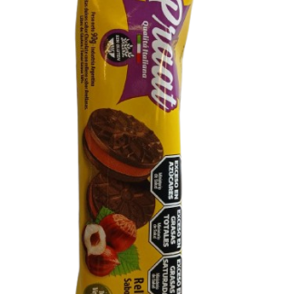 Galletitas rellenas de chocolate con avellanas "Praat" x 90 gr