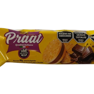 Galletitas rellenas de vainilla con chocolate "Praat" x 90 gr